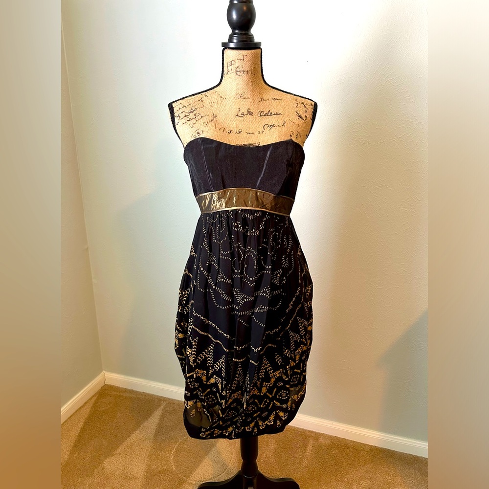 Nicole Miller Cocktail Dress Strapless Size 6